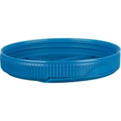 1 Gallon (128 Oz.) Wide Mouth Glass Jar W/ Blue Slotted Flapper Cap, 5 Slots, Unlined, 110mm 110-400 -Wessco Shop 110mm 110 400 blue slotted flapper cap 5 slots unlined 68w1uf 3 1