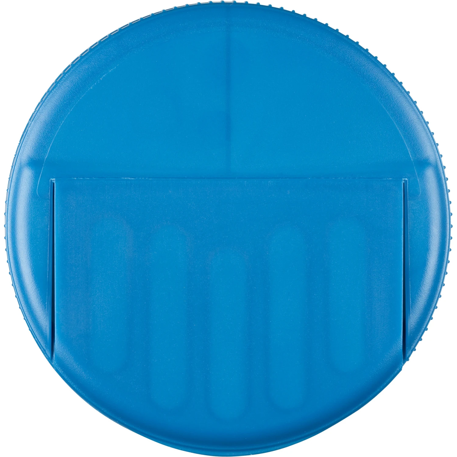 1 Gallon (128 Oz.) Wide Mouth Glass Jar W/ Blue Slotted Flapper Cap, 5 Slots, Unlined, 110mm 110-400 - Image 8