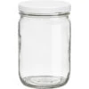 12 Oz. Clear Glass Mayo Jar W/ White Metal Lug Cap W/ Plastisol Liner, 70mm 70-2030 -Wessco Shop 12oz clear glass mayo jar 70mm 70 2030 70mm 70 2030 white metal lug cap with plastisol liner 99g624 1