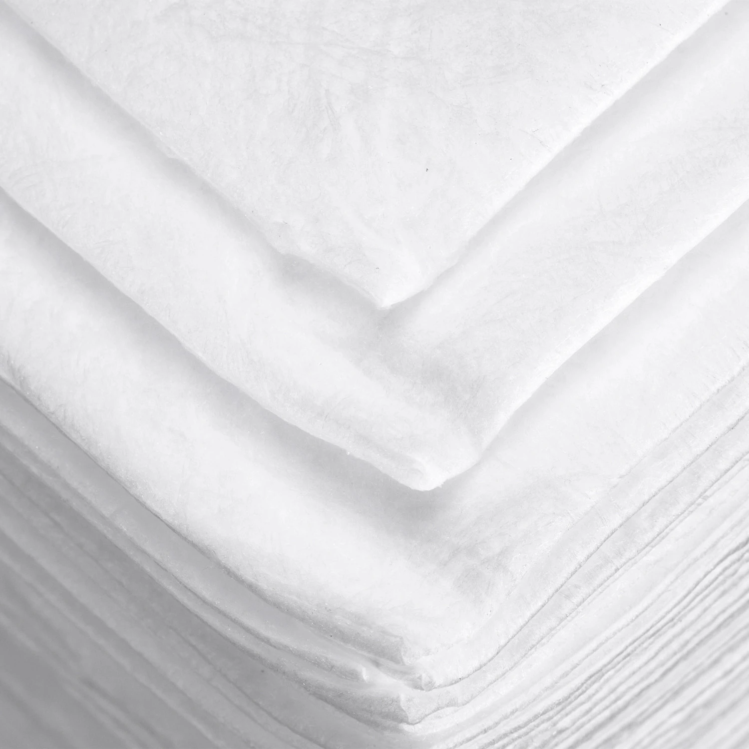 15" X 18" Heavy-Weight Oil Absorbent Pads, Meltblown, White (100 Pads/bag) - Image 2