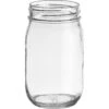 16 Oz. Clear Glass Mayo Jar, 70mm 70-450, 12/cs -Wessco Shop 16oz clear glass mayo jar 70mm 70 450 30wa46 1