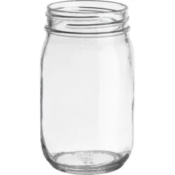 16 Oz. Clear Glass Mayo Jar, 70mm 70-450, 12/cs
