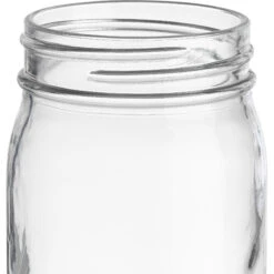16 Oz. Clear Glass Mayo Jar, 70mm 70-450, 12/cs -Wessco Shop 16oz clear glass mayo jar 70mm 70 450 30wa46 3