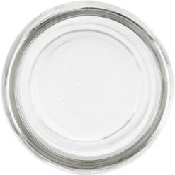 16 Oz. Clear Glass Mayo Jar W/ Gold Button Metal Cap W/ Plastisol Liner, 70mm 70G-450 -Wessco Shop 16oz clear glass mayo jar 70mm 70 450 99g618 3