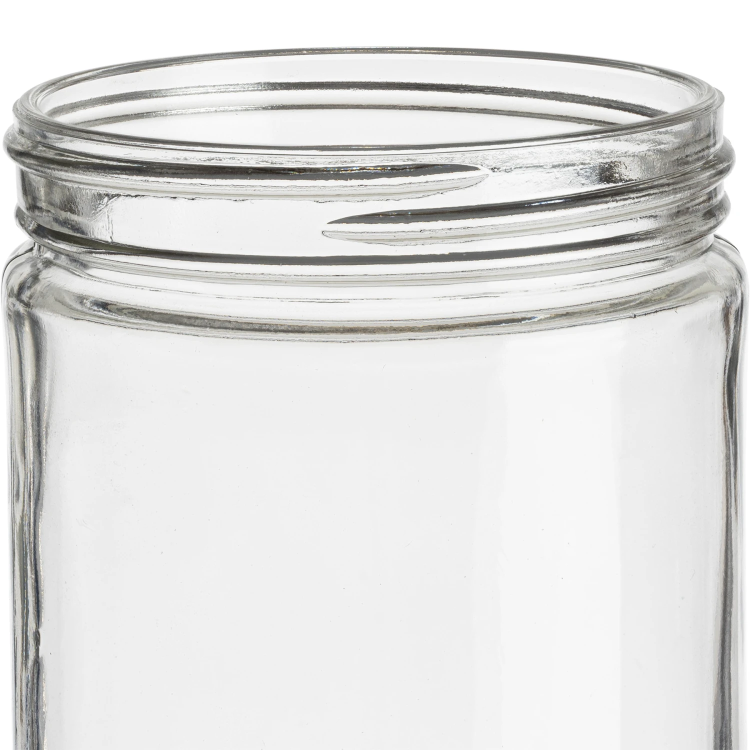 16 Oz. Clear Glass Straight Sided "Salsa" Jar, 83mm 83-405, 12/cs - Image 3
