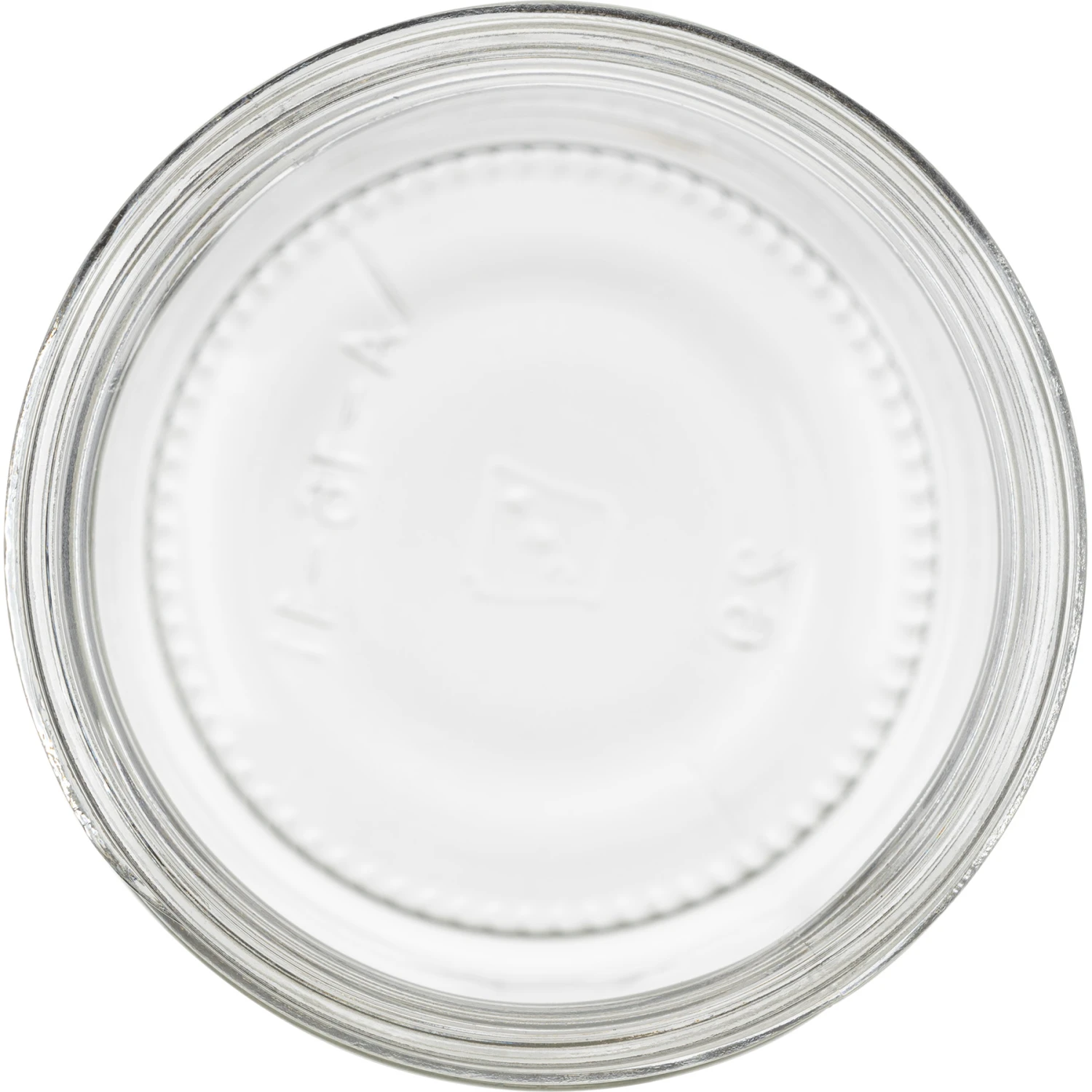 16 Oz. Clear Glass Straight Sided "Salsa" Jar W/ White Ribbed (Matte Top) Plastic Cap W/Foam Liner (3-ply), 83mm 83-400 - Image 3