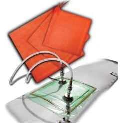 BriskHeat® 14" Dia. Round Silicone Rubber Composite Curing Heating Blanket, 120v, 770w