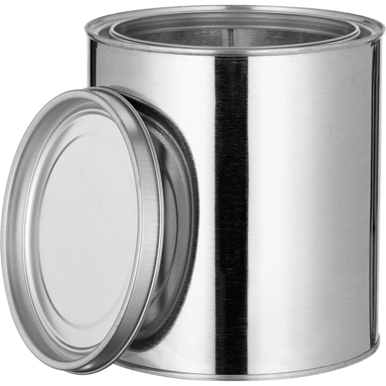 1/2 Gallon Metal Paint Can With Lid, Unlined