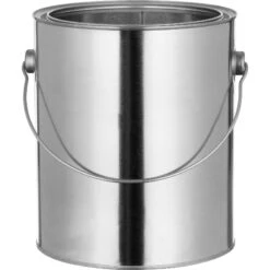1 Gallon Metal Paint Can With Ears, Bail And Lid, Unlined, 7.688" H (Case Pack) -Wessco Shop 1 gallon metal paint can with ears bail and lid unlined 30wc1t 2