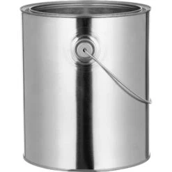 1 Gallon Metal Paint Can With Ears, Bail And Lid, Unlined, 7.688" H (Case Pack) -Wessco Shop 1 gallon metal paint can with ears bail and lid unlined 30wc1t 3