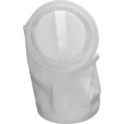 Size #1, 1 Micron - Polypropylene Felt Dual Flow Liquid Filter Bag, Plastic "P" Flange Ring, Welded (DFBPOG1P1FWE)