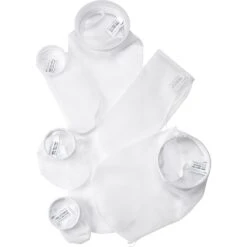 Size #1, 10 Micron - Nylon Monofilament Mesh Liquid Filter Bag, Plastic "P" Flange Ring (NMO10P1P-A)