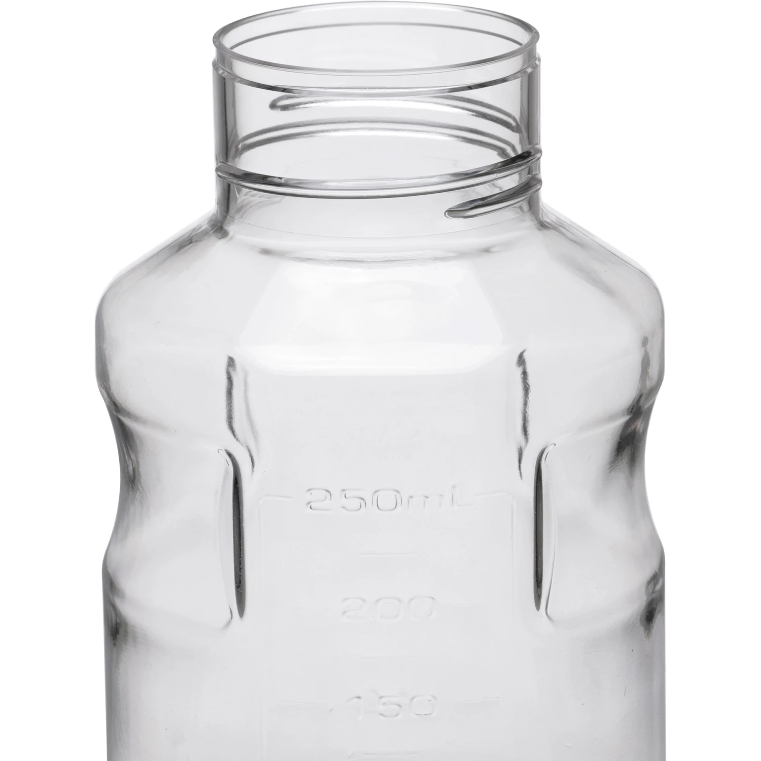 250ml Clear PS Plastic Easy-Grip Media Bottle W/Cap, 24/cs (Corning® #430281) - Image 5