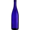 750 Ml Cobalt Blue California Hock Wine Bottles, Cork 12/cs -Wessco Shop 30bchu 1