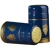 30 X 55mm Blue W/Gold Grapes PVC Capsules W/Tear Tab, 100/cs -Wessco Shop 30bz27 1