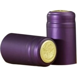 30 X 55mm Purple Matte PVC Capsules W/Tear Tab, 100/cs