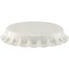 White Beer Bottle Caps, Oxygen Absorbing, 26 Mm Pry-Off Crown, 144/bag 2 White Beer Bottle Caps, Oxygen Absorbing, 26 Mm Pry-Off Crown, 144/bag -Wessco Shop 30wbcw 1