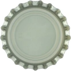 White Beer Bottle Caps, Oxygen Absorbing, 26 Mm Pry-Off Crown, 144/bag -Wessco Shop 30wbcw 3