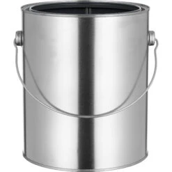 1 Gallon Metal Paint Can W/Ears, Bail And Lid, Gray Epoxy Phenolic Lined, 7.688" H (Case Pack) -Wessco Shop 30wc1b 2 3