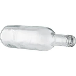 375 Ml Clear Bordeaux Wine Bottles, Mini Punt, Cork, 24/cs -Wessco Shop 30wsbp 2