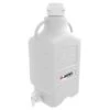 20 Liter White HDPE Plastic Laboratory Carboy W/83mm Cap & Spigot -Wessco Shop 37bj89 1