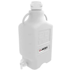20 Liter White PP Plastic Laboratory Carboy W/83mm Cap & Spigot