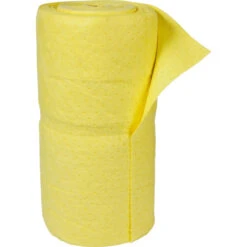 30" X 150' Heavy-Weight Hazmat Absorbent Roll, Sonic Bonded, Yellow (1 Roll/bag)