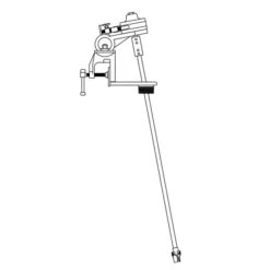 55 Gallon Drum Mixer, 1/2 HP X-Proof Direct Drive, Bung Mount, 34" Shaft, 1725 RPM (Series 90)