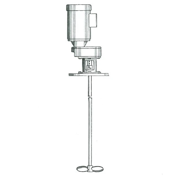 Tank Mixer, 3 HP X-Proof Gear Drive, Flange Mount, 48" Shaft, 425 RPM (Series 700) 3 Tank Mixer, 3 HP X-Proof Gear Drive, Flange Mount, 48" Shaft, 425 RPM (Series 700)
