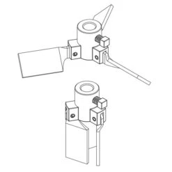 3-Blade Collapsible Propeller, 1/2" Bore, 4" Dia.