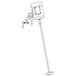 55 Gallon Drum Mixer, 1/3 HP TEFC Direct Drive, Clamp Mount, 34" Shaft, 1725 RPM (Series 44)