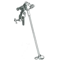 55 Gallon Drum Mixer, 1/2 HP Air Gear Drive, Clamp Mount, 34" Shaft, 0-650 RPM (Series 4)