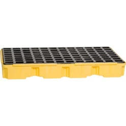 2-Drum Yellow Modular Spill Platform, No Drain
