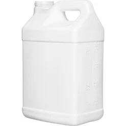 2.5 Gallon White HDPE Plastic F-Style Bottle, 63mm 63-445, 2x1 White Reshipper Box, UN4G/Y27.0/S -Wessco Shop 57wcsw 6