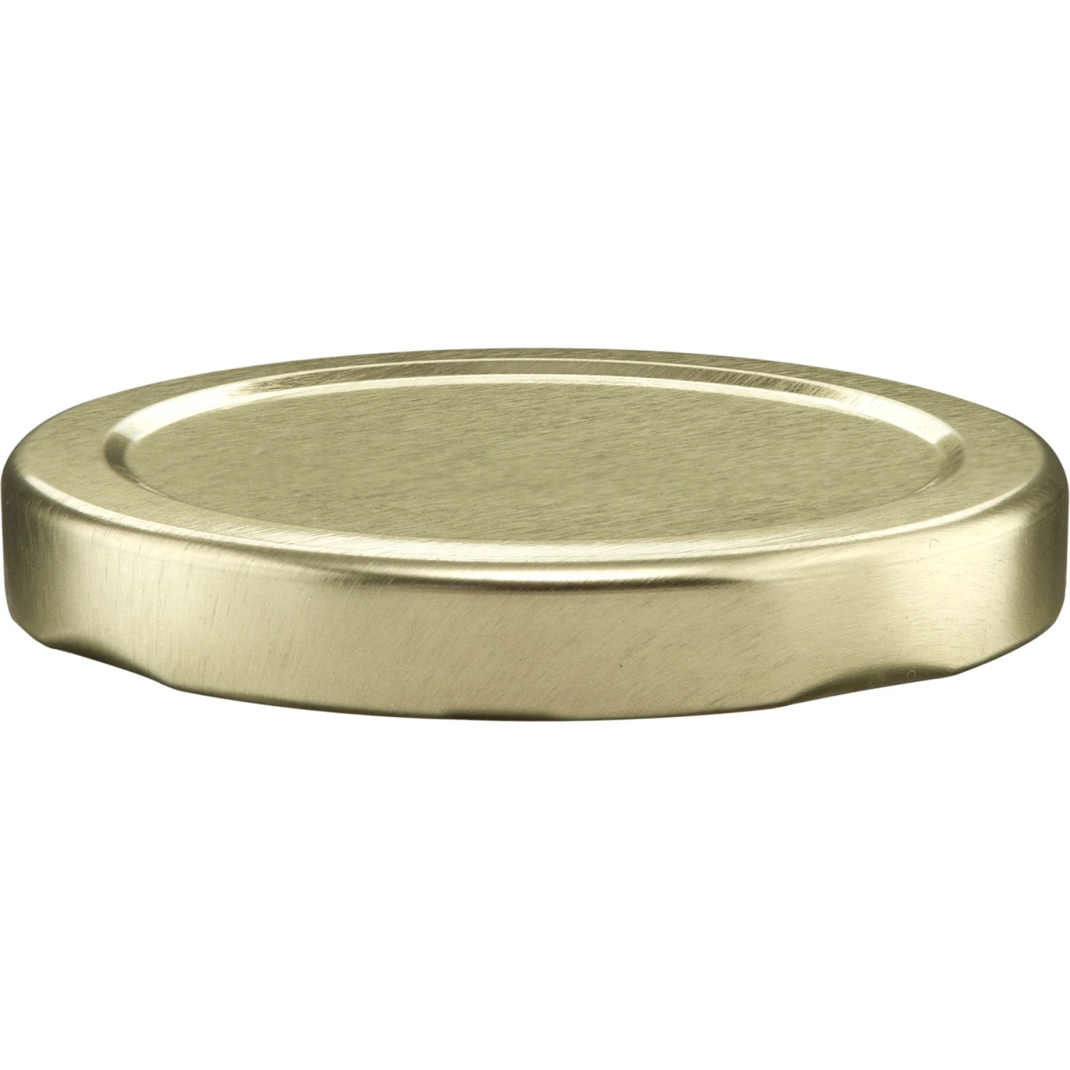 12 Oz. Paragon Glass Jar W/ Gold Metal Lug Cap W/ Plastisol Liner, 63mm 63-2030 - Image 5