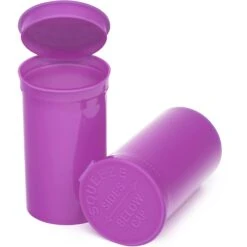 19 Dram Purple Opaque Plastic Pop Top Container, 225/cs