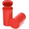 19 Dram Red Opaque Plastic Pop Top Container, 225/cs -Wessco Shop 68bv27 1