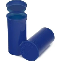 13 Dram Blue Opaque Plastic Pop Top Container, 315/cs