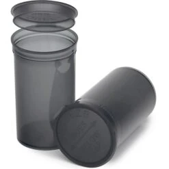 19 Dram Gray Plastic Pop Top Container, 225/cs