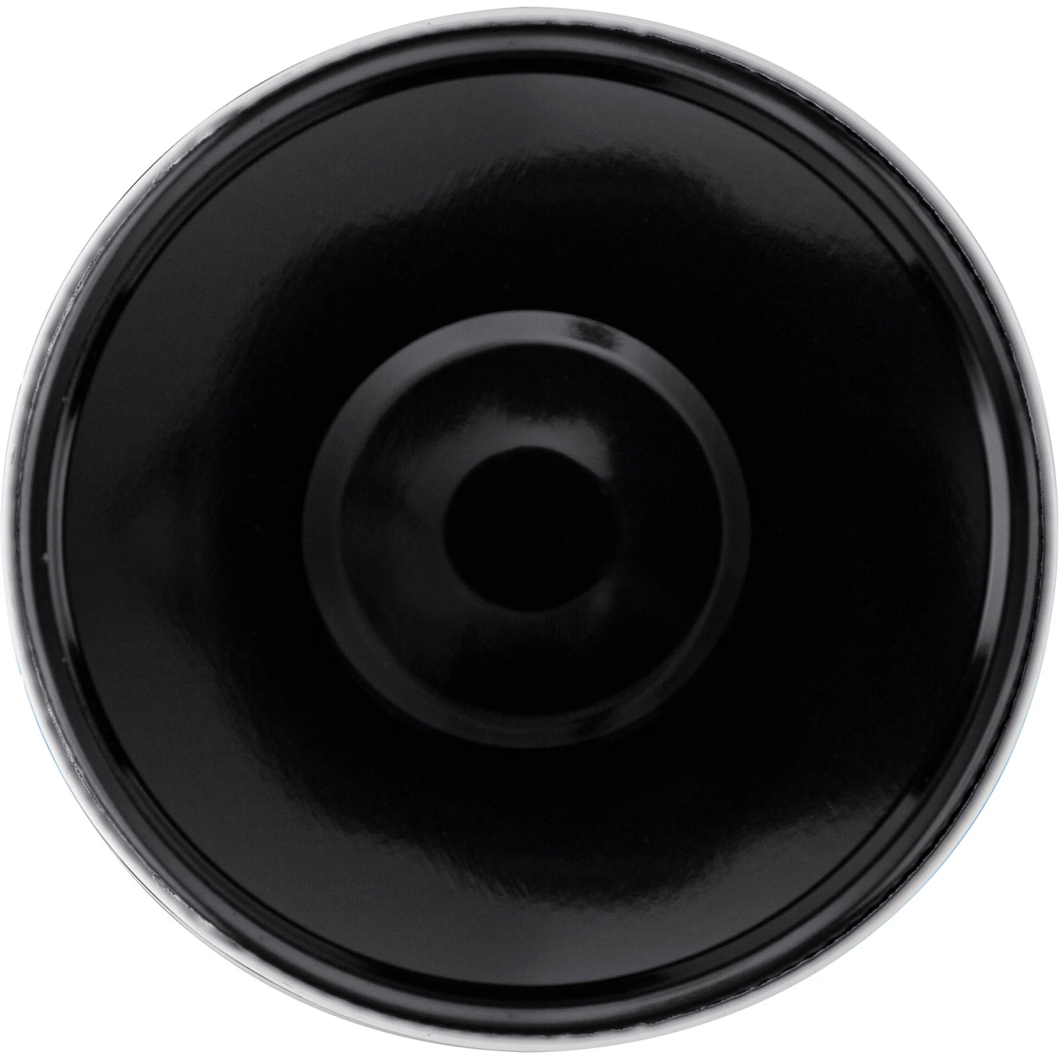 8 Oz. Straight Sided Glass Jar W/ Black Button Metal Cap W/ Plastisol Liner, 70mm 70G-450 - Image 7