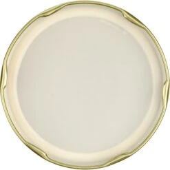 16 Oz. Clear Glass Straight Sided "Salsa" Jar W/ Gold Button Metal Lug Cap W/ Plastisol Liner, 82mm 82-2040 -Wessco Shop 82mm 82 2040 gold button metal lug cap with plastisol liner 30wl12 4 1