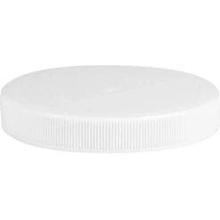 16 Oz. Clear Glass Straight Sided "Salsa" Jar W/ White Ribbed (Matte Top) Plastic Cap W/Foam Liner (3-ply), 83mm 83-400 -Wessco Shop 83mm 83 400 white ribbed matte top plastic cap with foam liner 3 ply 67w83w 1
