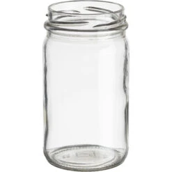 8 Oz. Clear Glass Mayo Jar, 58mm 58-2020, 12/cs