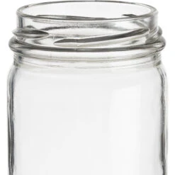 8 Oz. Clear Glass Mayo Jar W/ Gold Metal Lug Cap W/ Plastisol Liner, 58mm 58-2020 -Wessco Shop 8oz clear glass mayo jar 58mm 58 2020 99g623 4