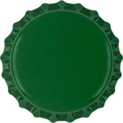 Green Beer Bottle Caps, Oxygen Absorbing, 26 Mm Pry-Off Crown, 10,000/cs -Wessco Shop green beer cap 100 1