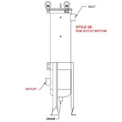 Size #8 (18" Basket Depth) 304 Stainless Steel Filter Vessel -Wessco Shop outlet style 2b 1 1 1 3 1 1 1