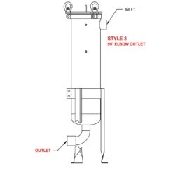 Size #8 (18" Basket Depth) 304 Stainless Steel Filter Vessel -Wessco Shop outlet style 3 1 1 1 3 1 1 1