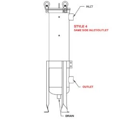 Size #8 (18" Basket Depth) 304 Stainless Steel Filter Vessel -Wessco Shop outlet style 4 1 1 1 3 1 1 1