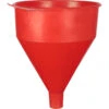 Red Plastic Funnel With Brass Screen, 1 Gallon -Wessco Shop red plastic funnel with brass screen 1 gallon 30wt34 1