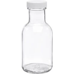8 Oz. Clear Glass Stout Bottle, 38mm 38-405, 12/cs -Wessco Shop s a0008 200c1c 5